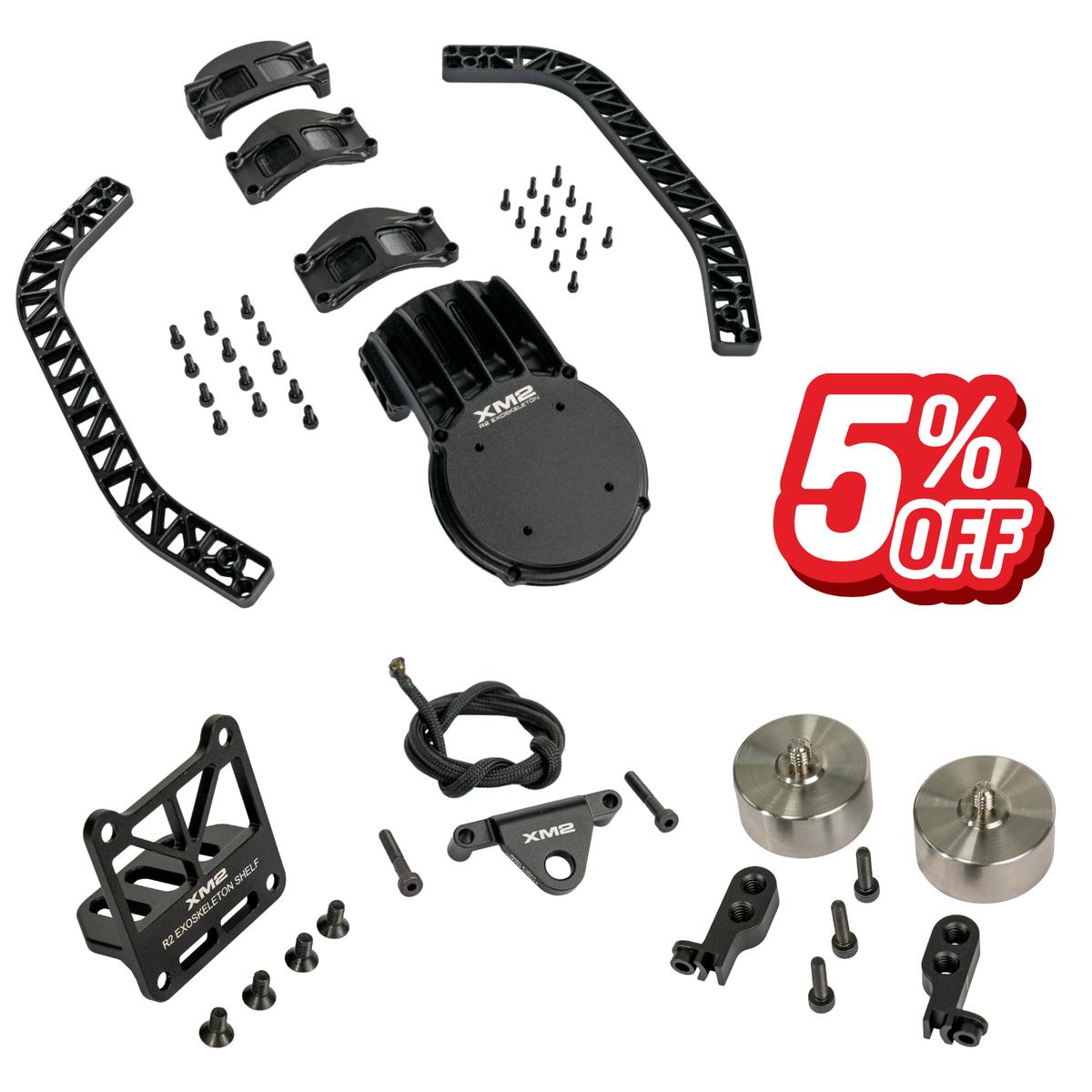 XM2 | DJI RONIN 2 Exoskeleton Including Counterweight Set - Shelf - Ronin-Majig - Bundled Value