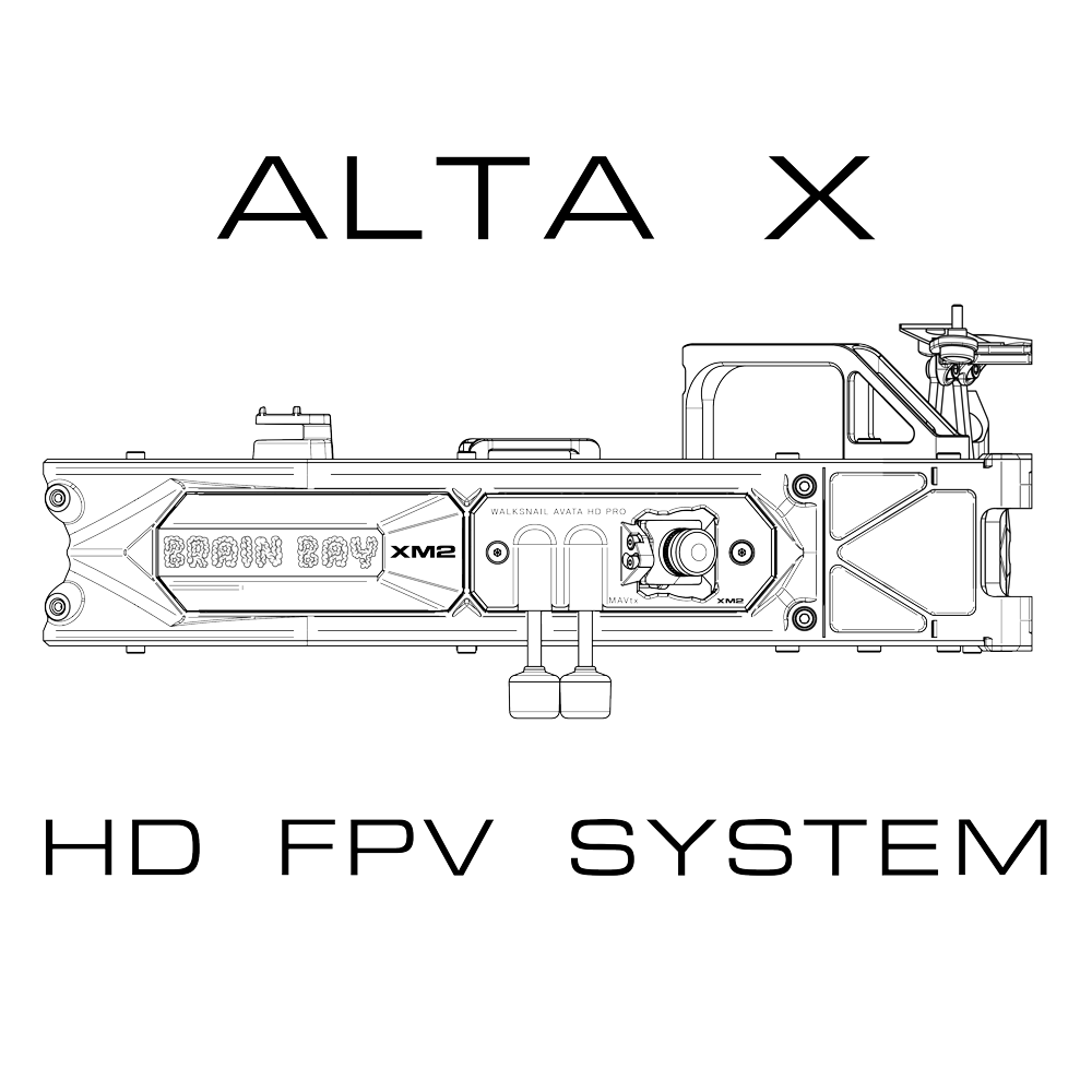 XM2 | HD FPV System for ALTA X | PRE ORDER | Brain Bay + HD FPV Camera Bay | ALTA X + DJI 03 Air Unit or Walksnail Avatar HD Pro