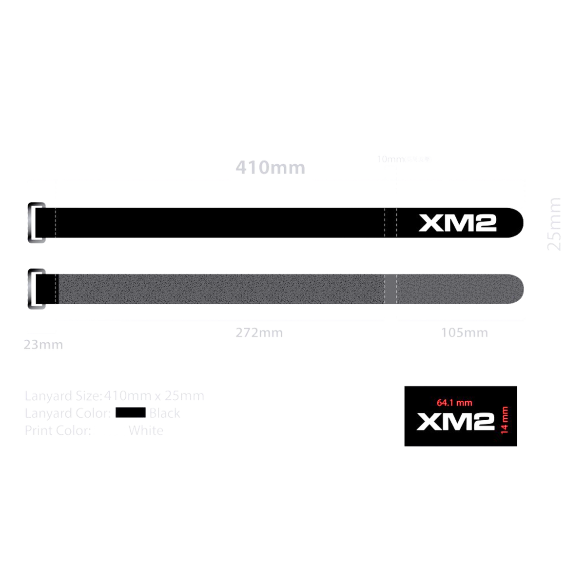 Rubberised Velcro Battery Strap (410 millimetres) | XM2 Store