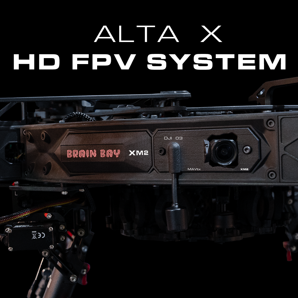 XM2 | HD FPV System for ALTA X | Alta X Brain Bay + HD FPV Camera Bay | ALTA X + DJI 03 Air Unit or Walksnail Avatar HD Pro